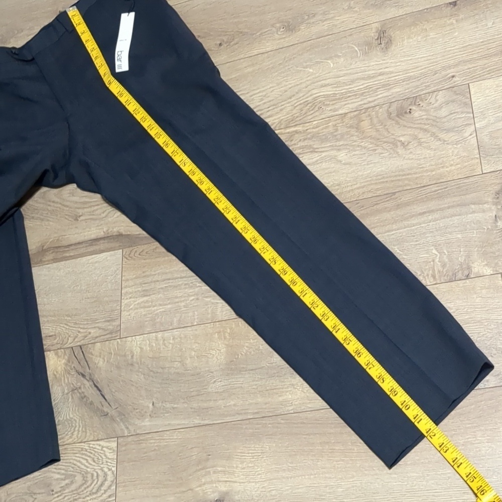 Bar III Slim Fit  Charcoal Wool Dress Pants NWT 38W 32L - Picture 8 of 15